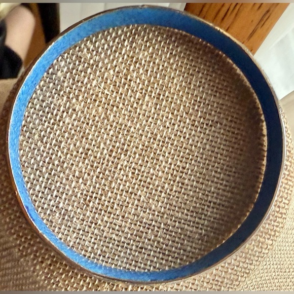 Cloisonné Unique Floral Bangle Bracelet Red yellow Blue Vintage - Picture 6 of 8